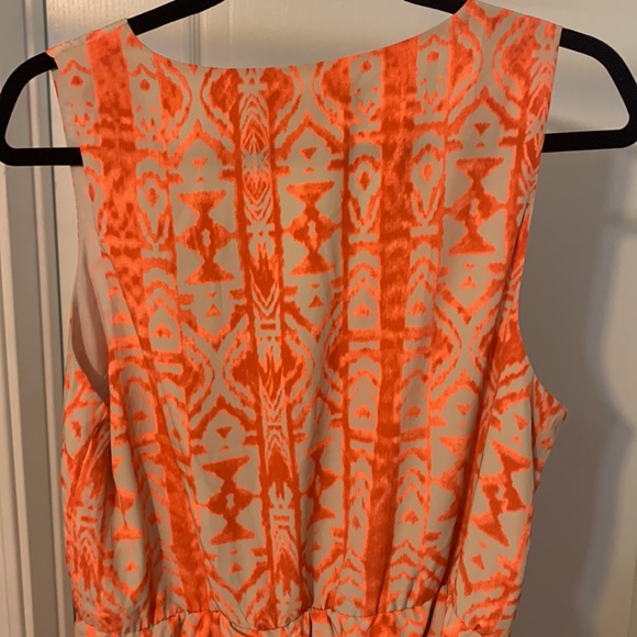 Orange and Beige dye look Mini Forever 21 Dress - Picture 5 of 7